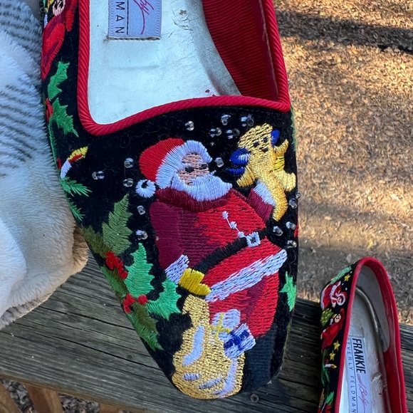 Frankie & Baby Christmas Vintage Loafer Shoes Sz 7 - Picture 4 of 9